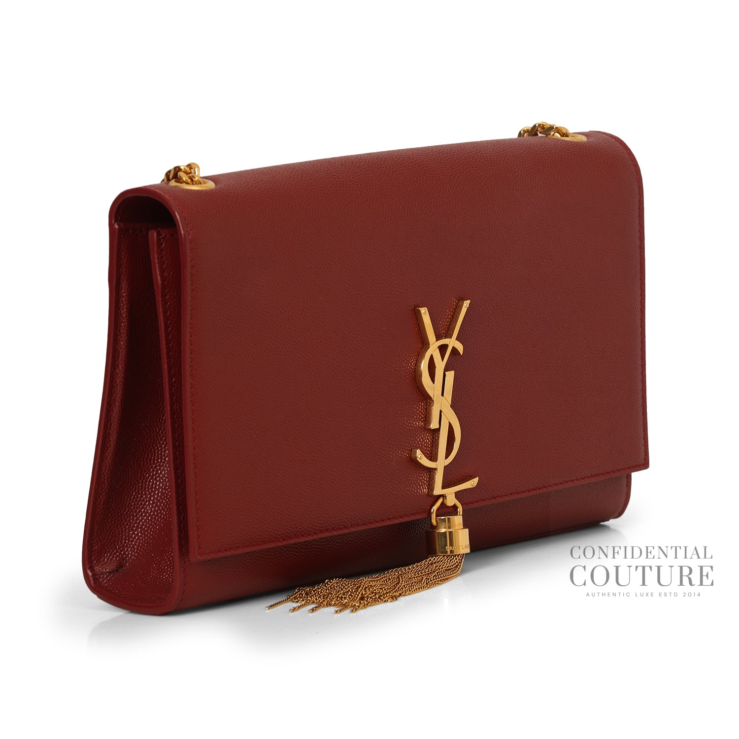 Maroon Kate Medium Tassle Bag