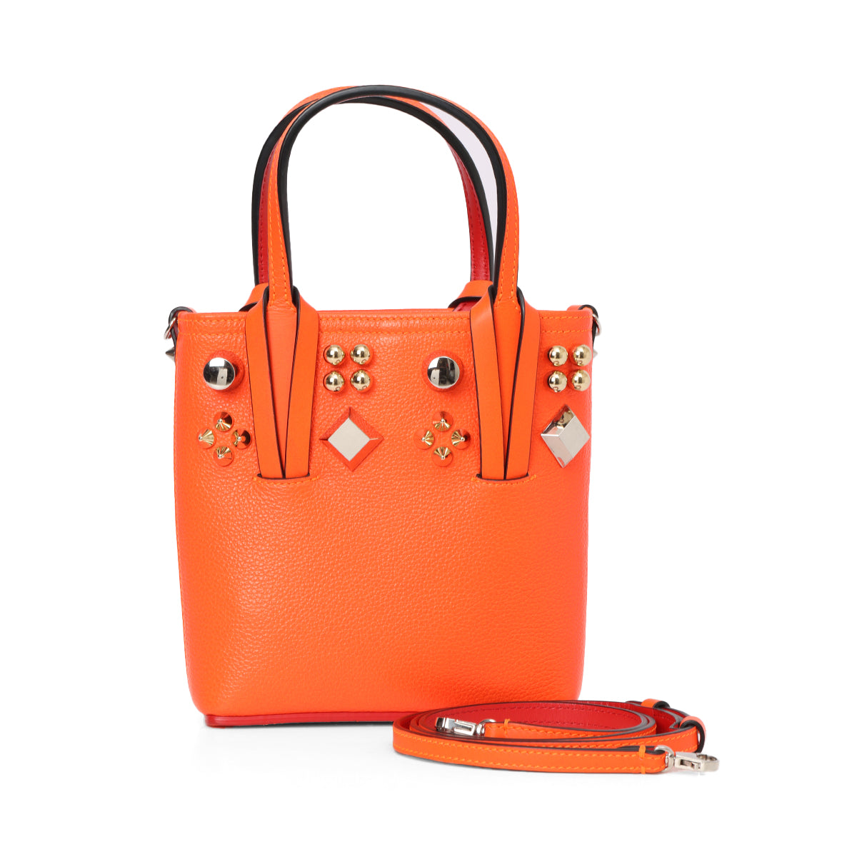 Neon Orange Cabata Mini Tote Bag