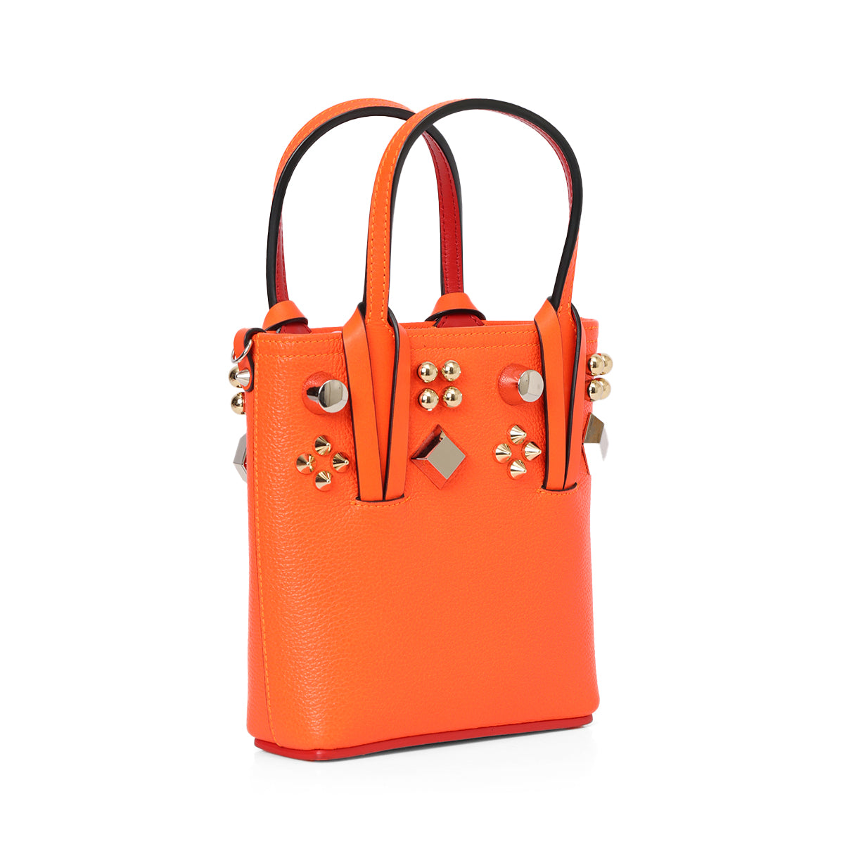 Neon Orange Cabata Mini Tote Bag