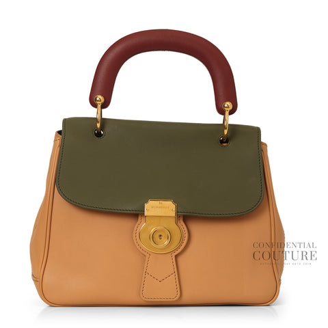 Tricolor Leather DK88 Medium Top Handle Bag