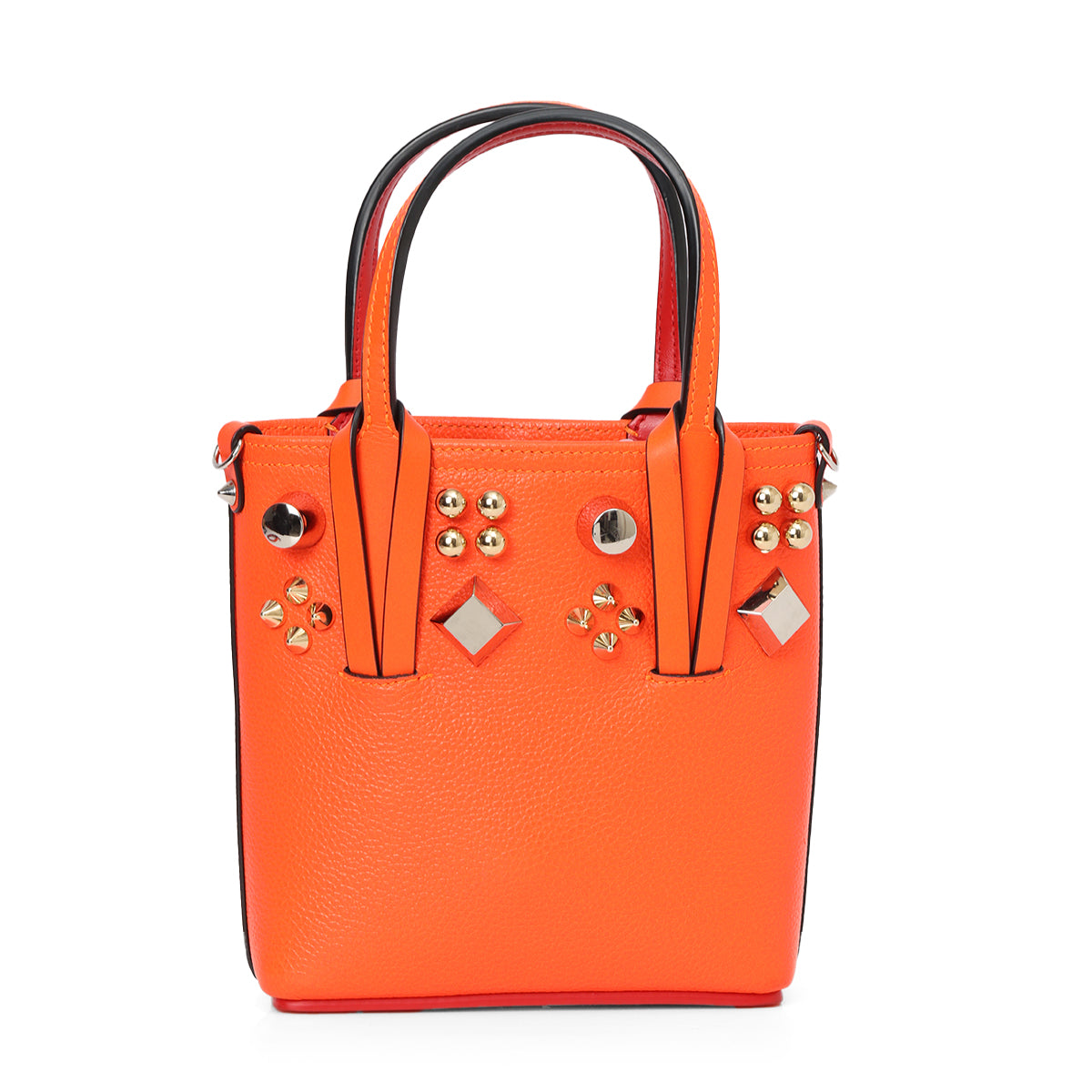 Neon Orange Cabata Mini Tote Bag