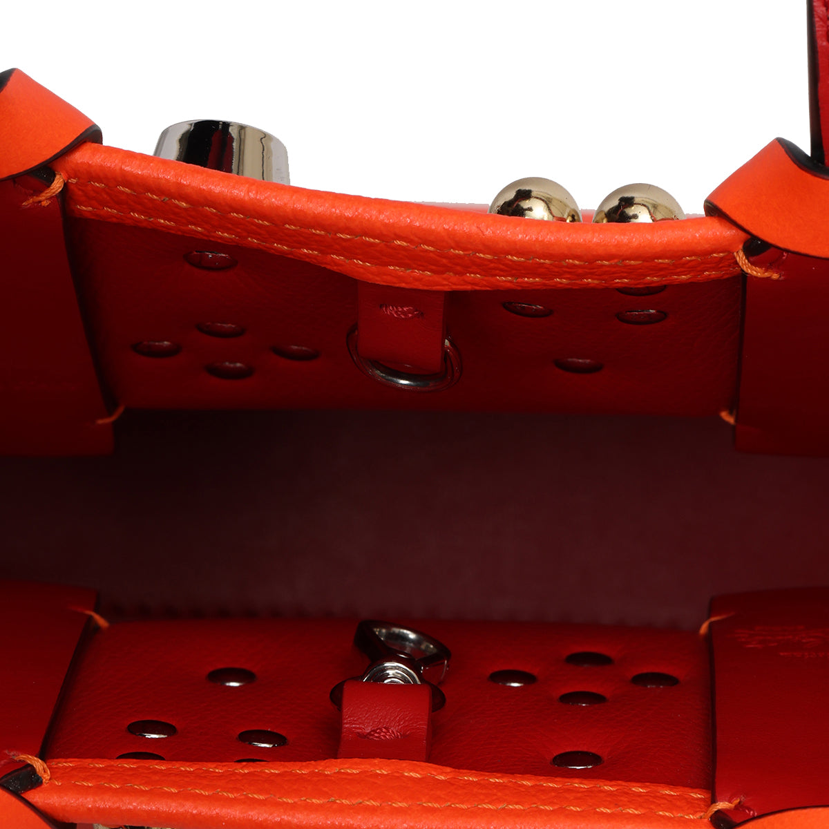Neon Orange Cabata Mini Tote Bag
