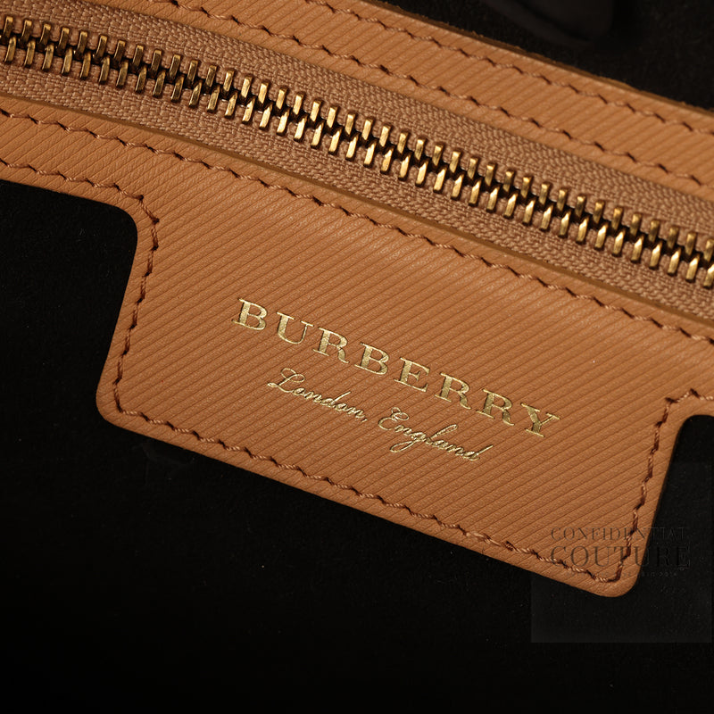 Burberry Tricolor Leather DK88 Medium Top Handle Bag