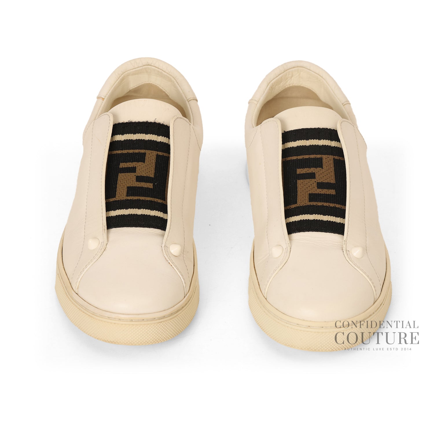 Slip On FF Logo Leather Sneaker EU 37 | UK 4.5 | US 7