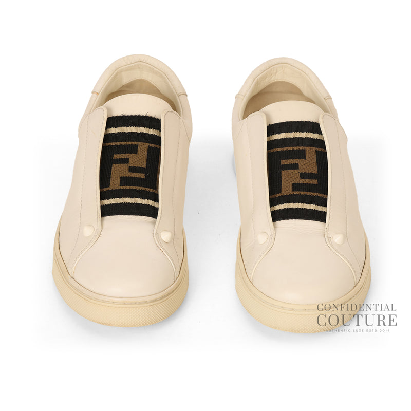 Slip On FF Logo Leather Sneaker EU 37 | UK 4.5 | US 7
