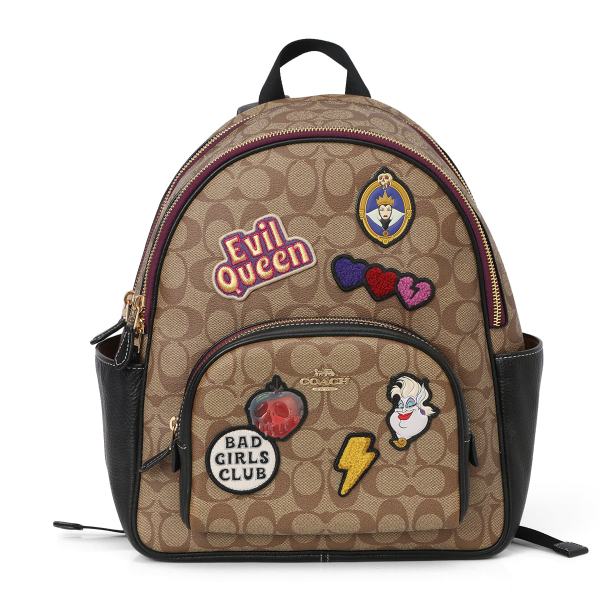 X Disney Carrie Backpack 23 In Signature Canvas With Patches