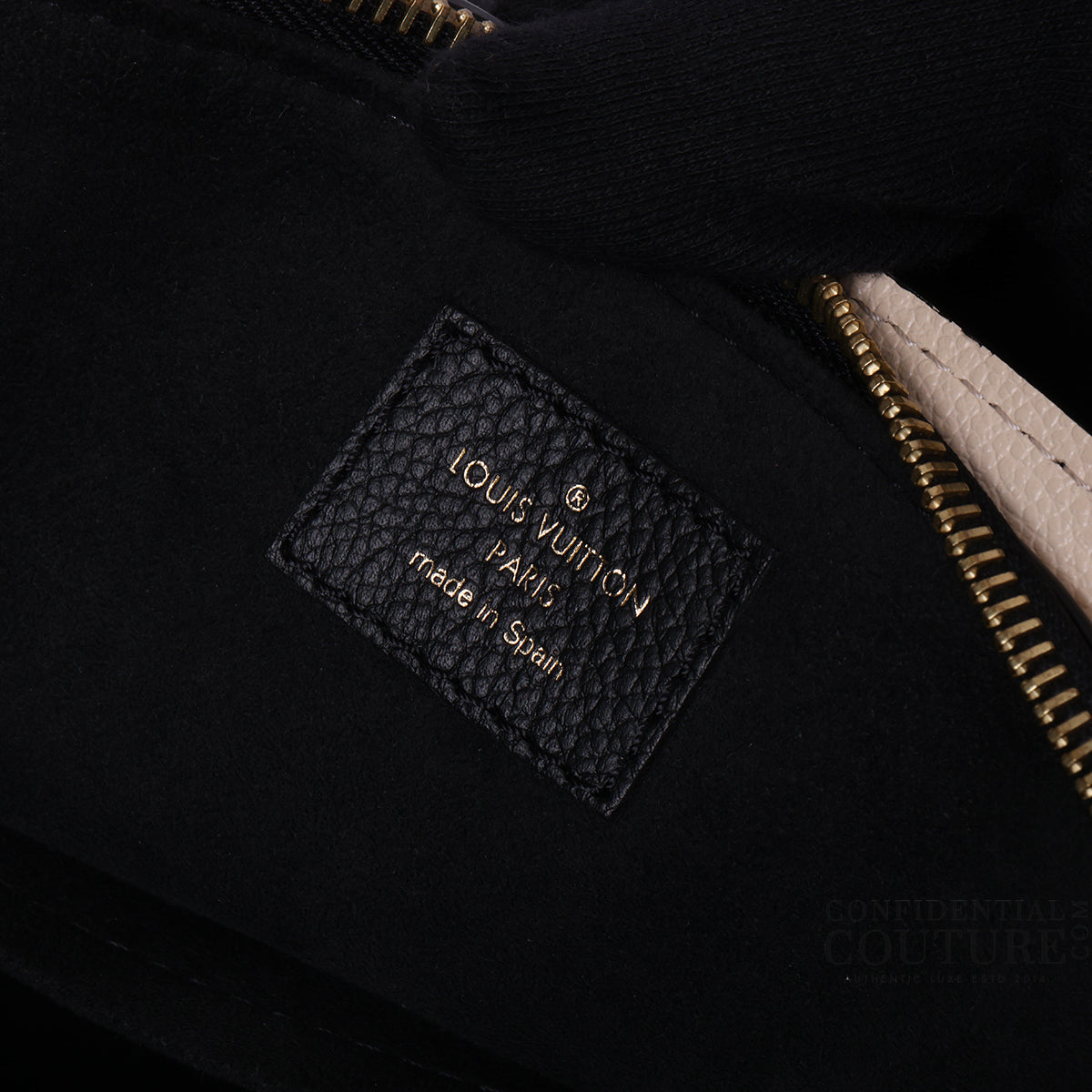 Black/Beige Bicolor Monogram Empreinte Petit Palais