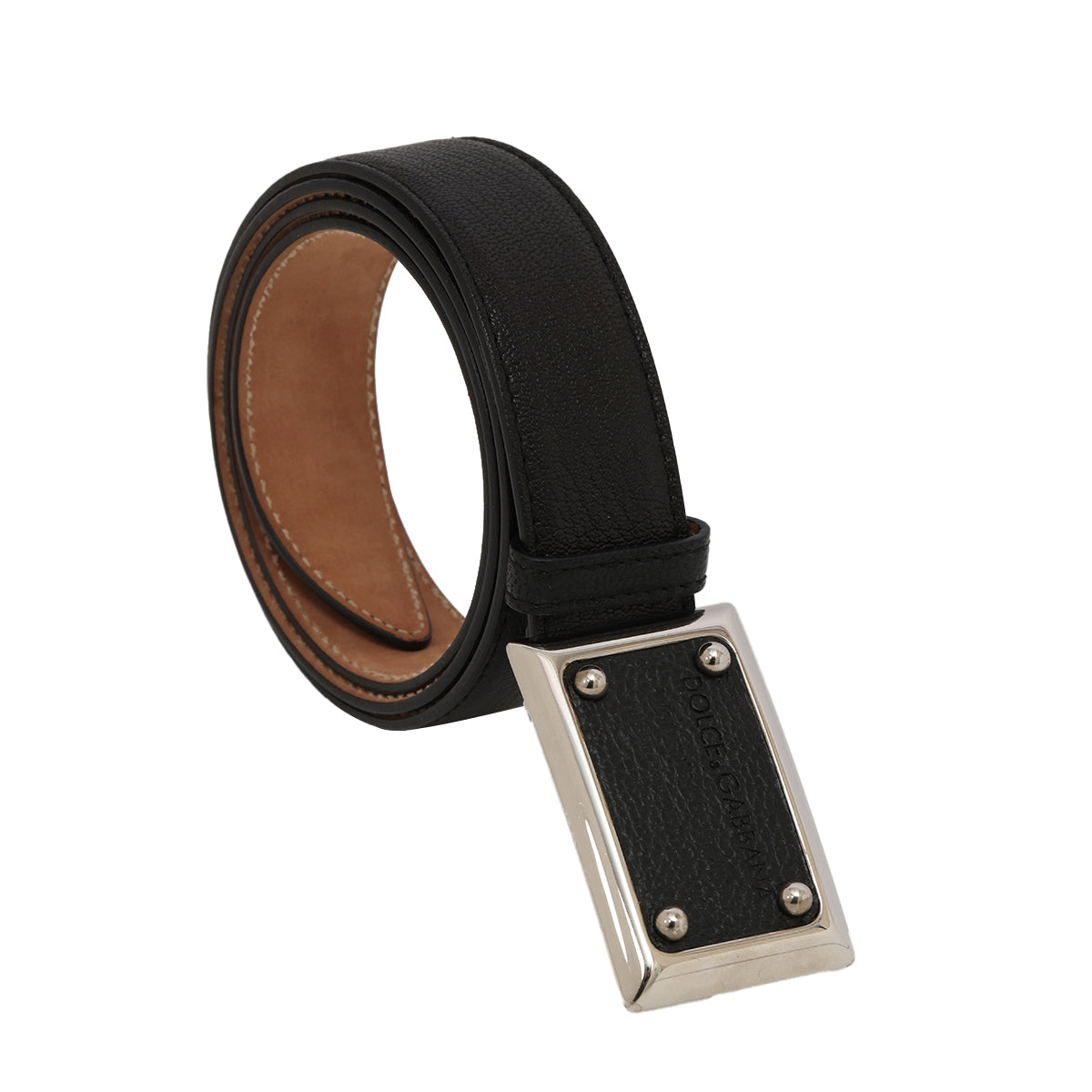 Black Leather Belt For Men 95cm