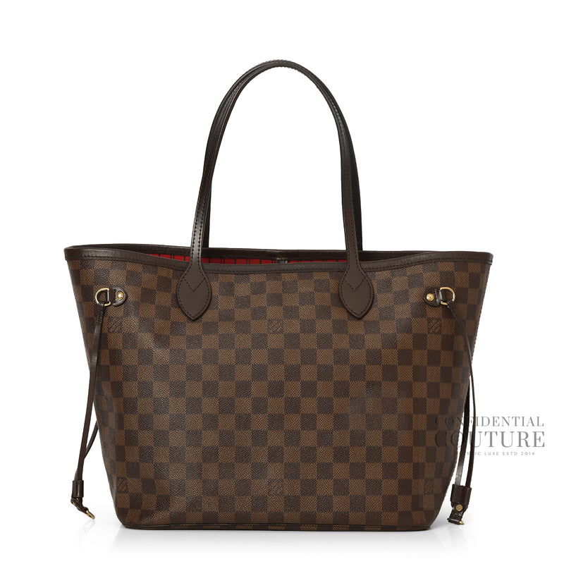 Neverfull MM Damier Ebene (Restored Leather Trim)