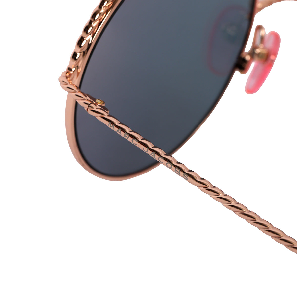 Round Frame Rose Gold Tone Sunglasses