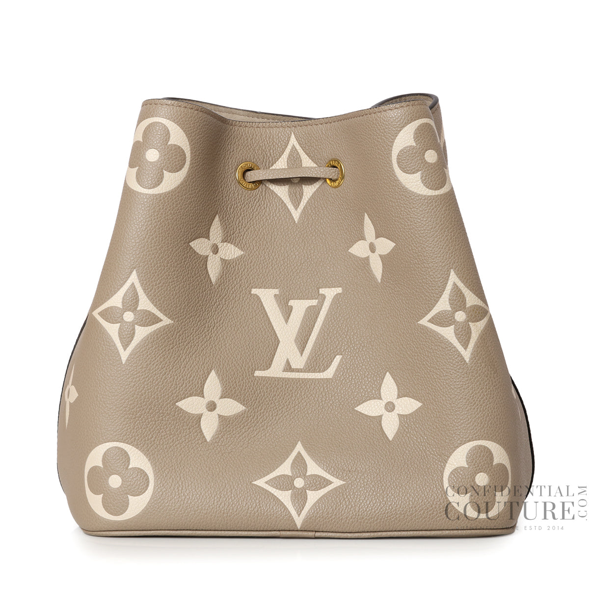 NéoNoé MM Tourterelle/Crème Bicolor Monogram Empreinte Bag