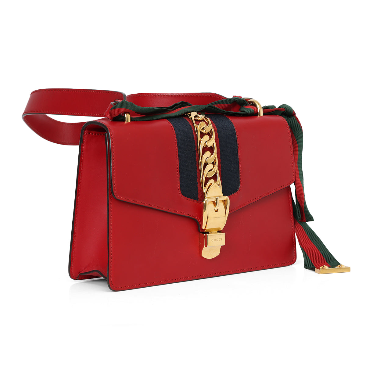 Sylvie Red Small Shoulder Bag