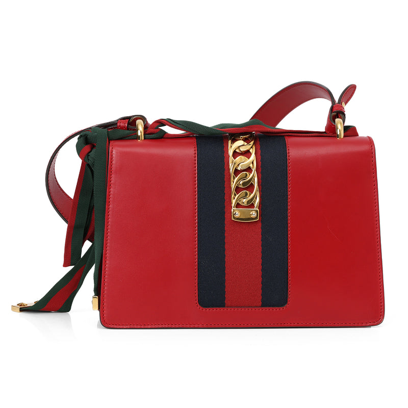 Sylvie Red Small Shoulder Bag