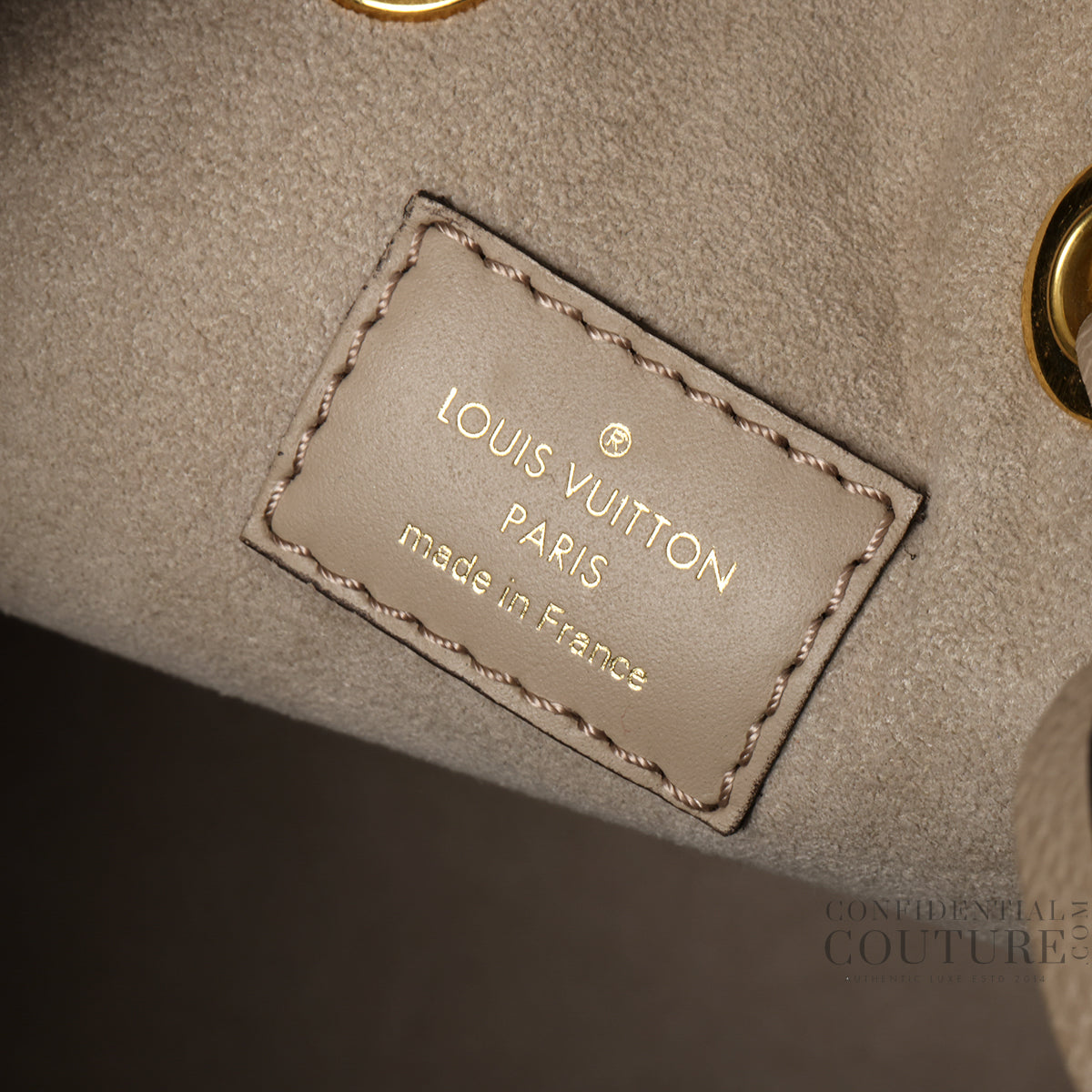 NéoNoé MM Tourterelle/Crème Bicolor Monogram Empreinte Bag