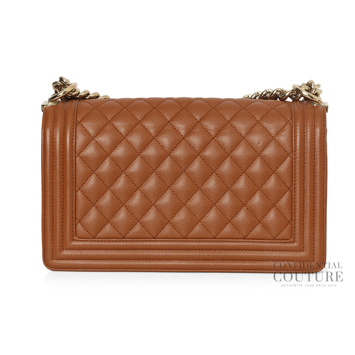Brown Old Medium Boy Bag