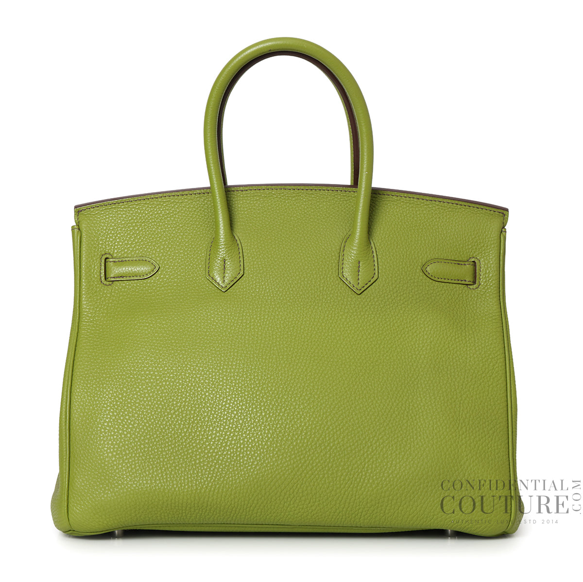 Vert Anis Birkin 35 With Silver Hardware, Stamp M