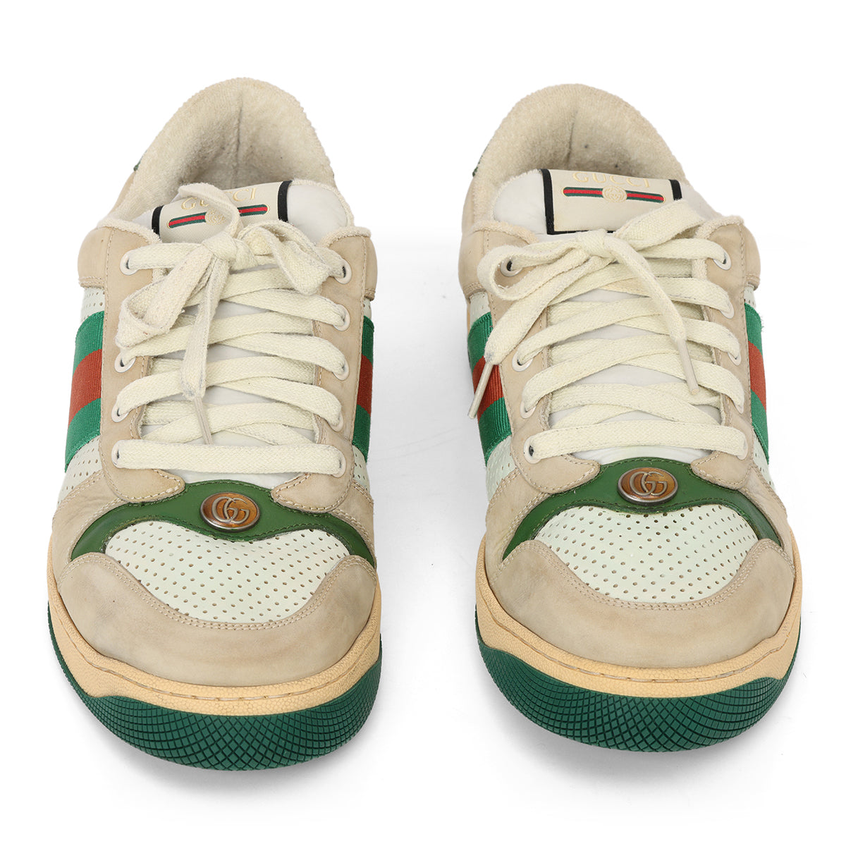 Off-White Leather Screener Sneakers Size 11