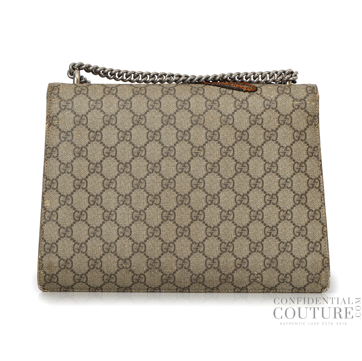 Beige/Brown GG Supreme Medium Dionysus Bee Bag