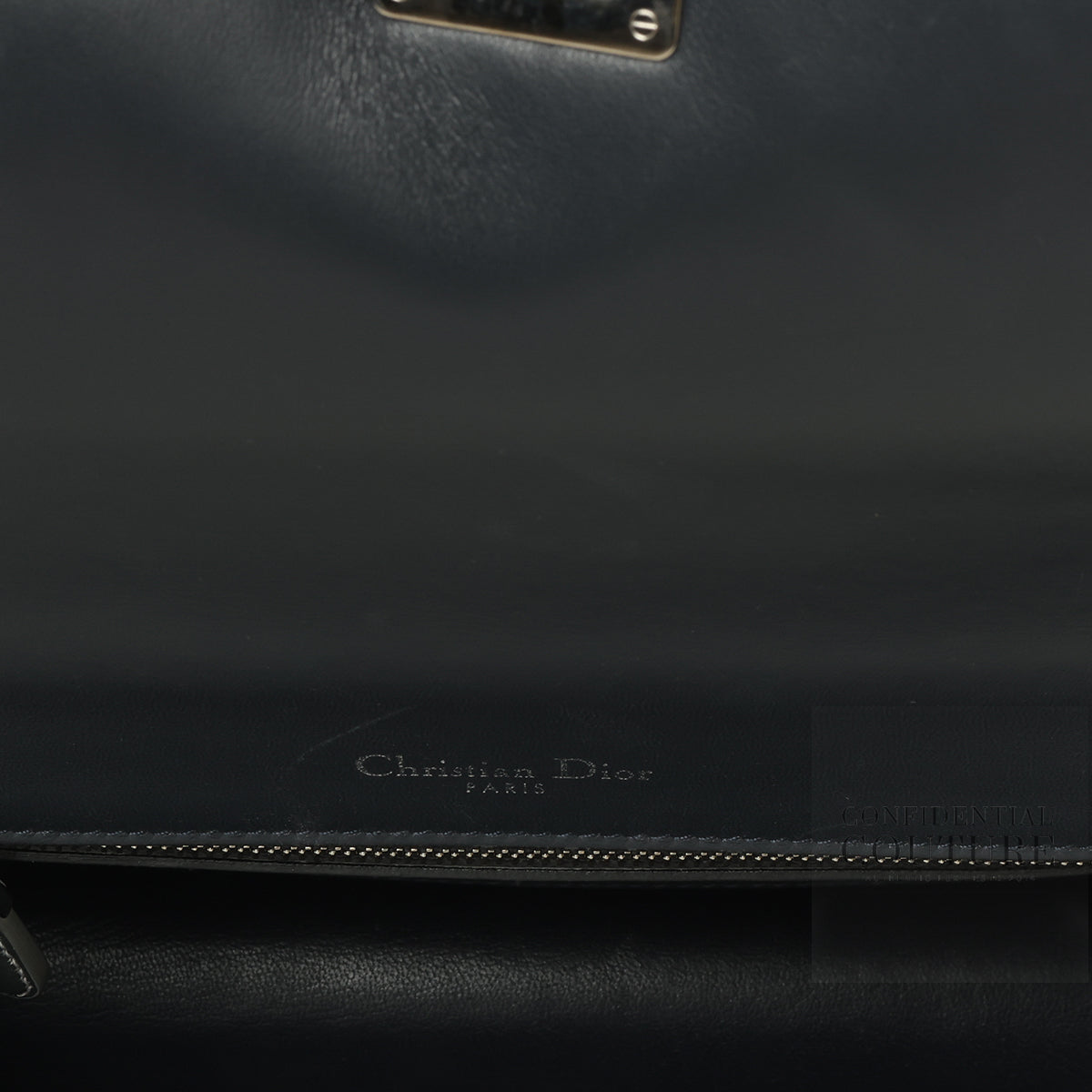 Silver Metallic Leather Micro Cannage Medium Diorama Bag
