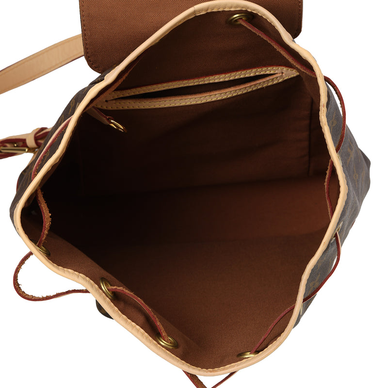 Women pre loved louis vuitton monogram montsouris pm backpack price