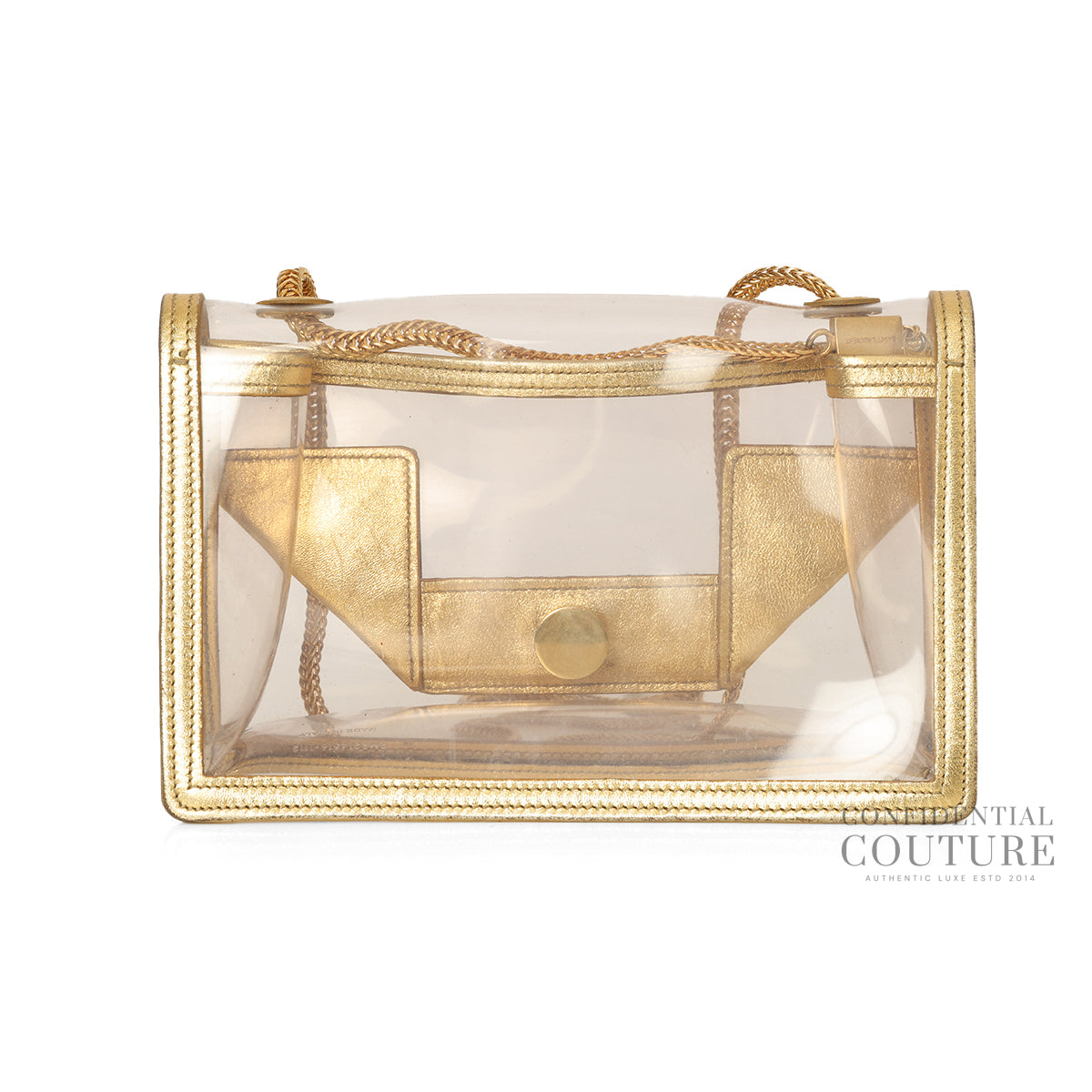Gold Leather and PVC Small Betty Shoulder Bag