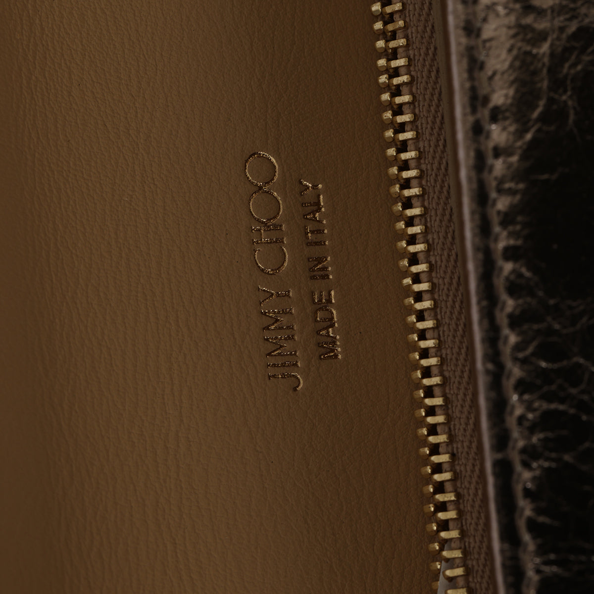 Metallic Grey Patent Leather Maia Clutch Bag One size