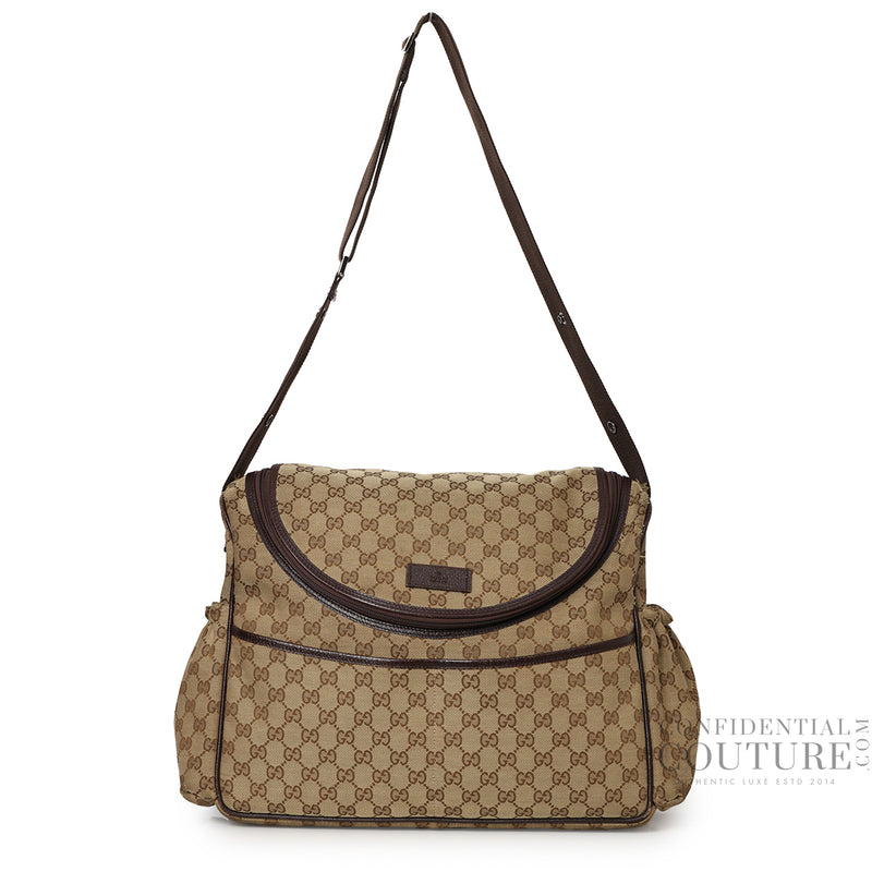 GG Canvas Diaper Shoulder Bag