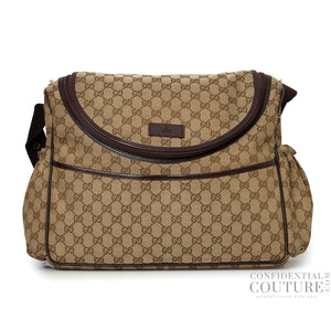 GG Canvas Diaper Shoulder Bag