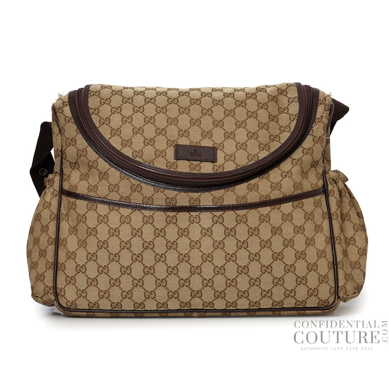 GG Canvas Diaper Shoulder Bag