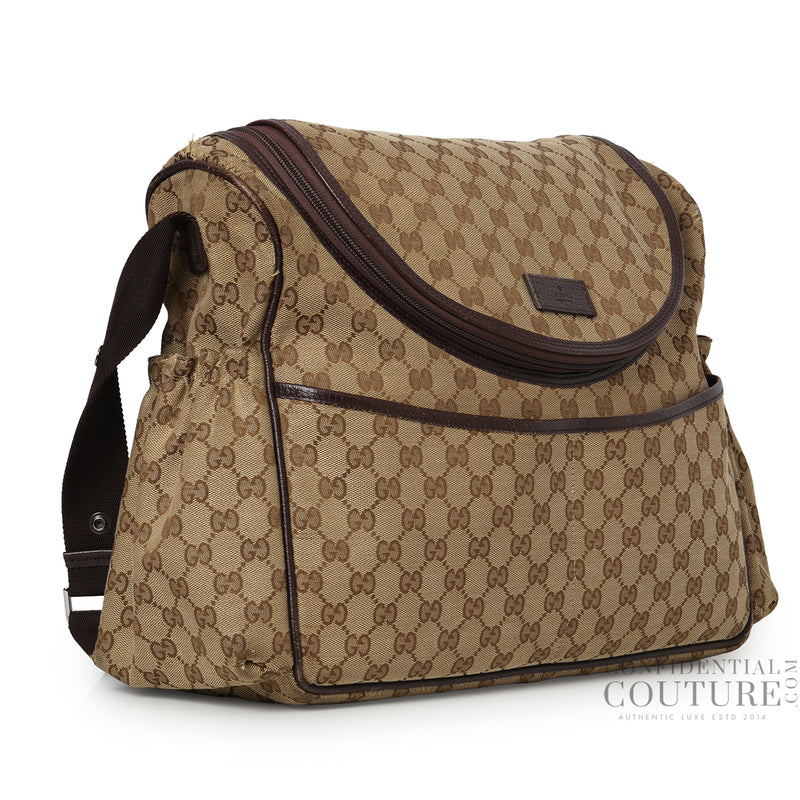 GG Canvas Diaper Shoulder Bag