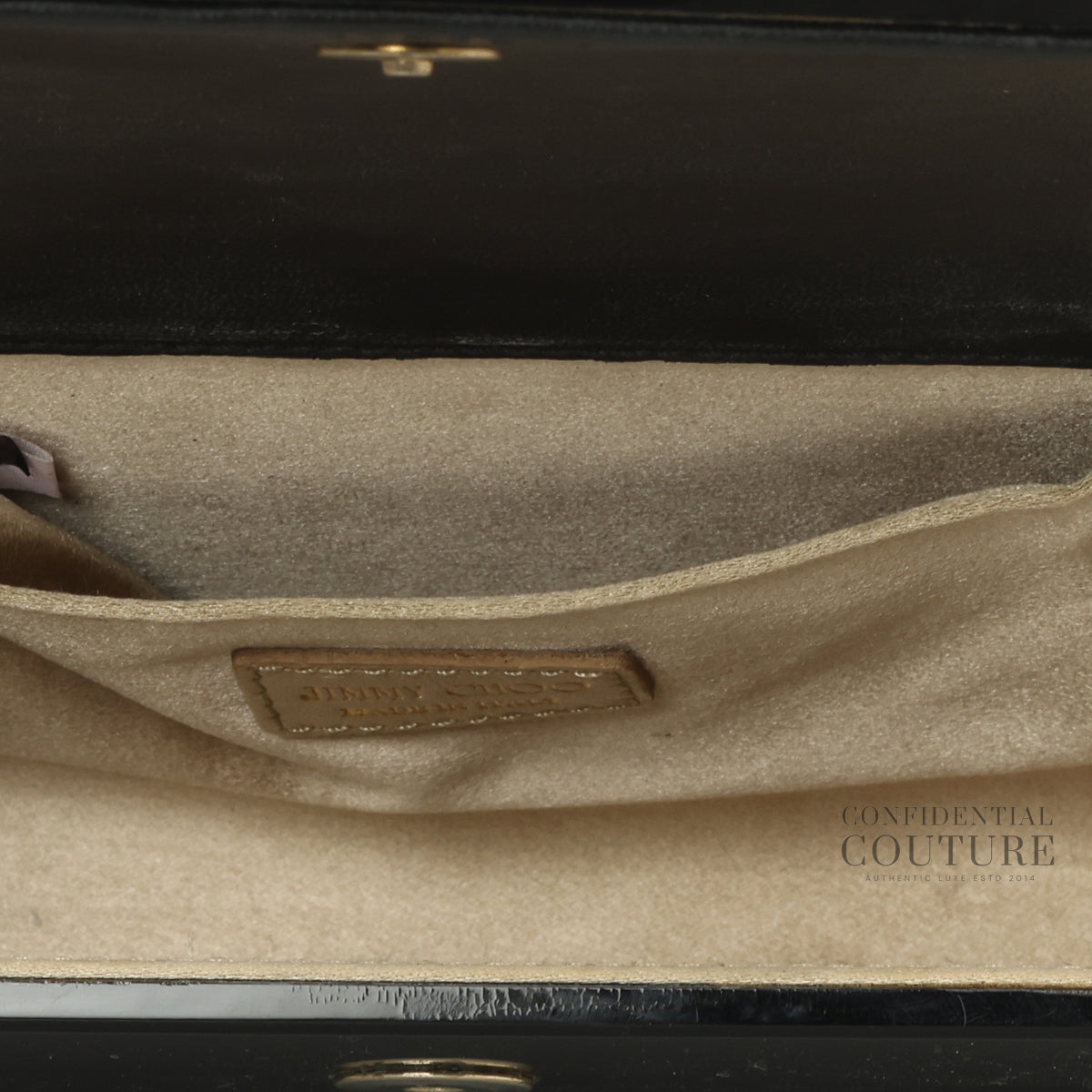Candy Black Clutch with Chain Strap