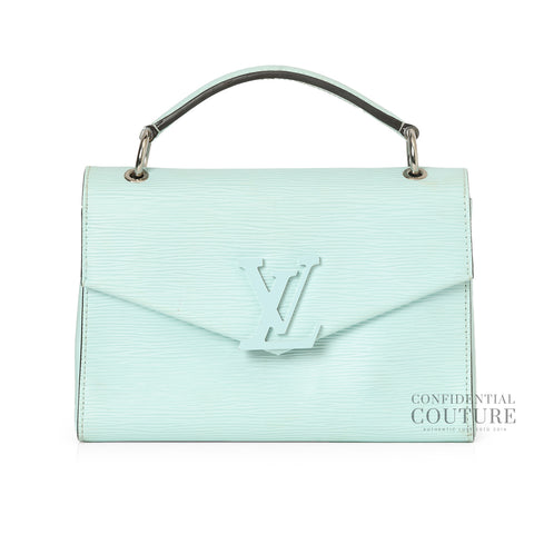 Ice Blue Epi Grenelle Pochette Bag