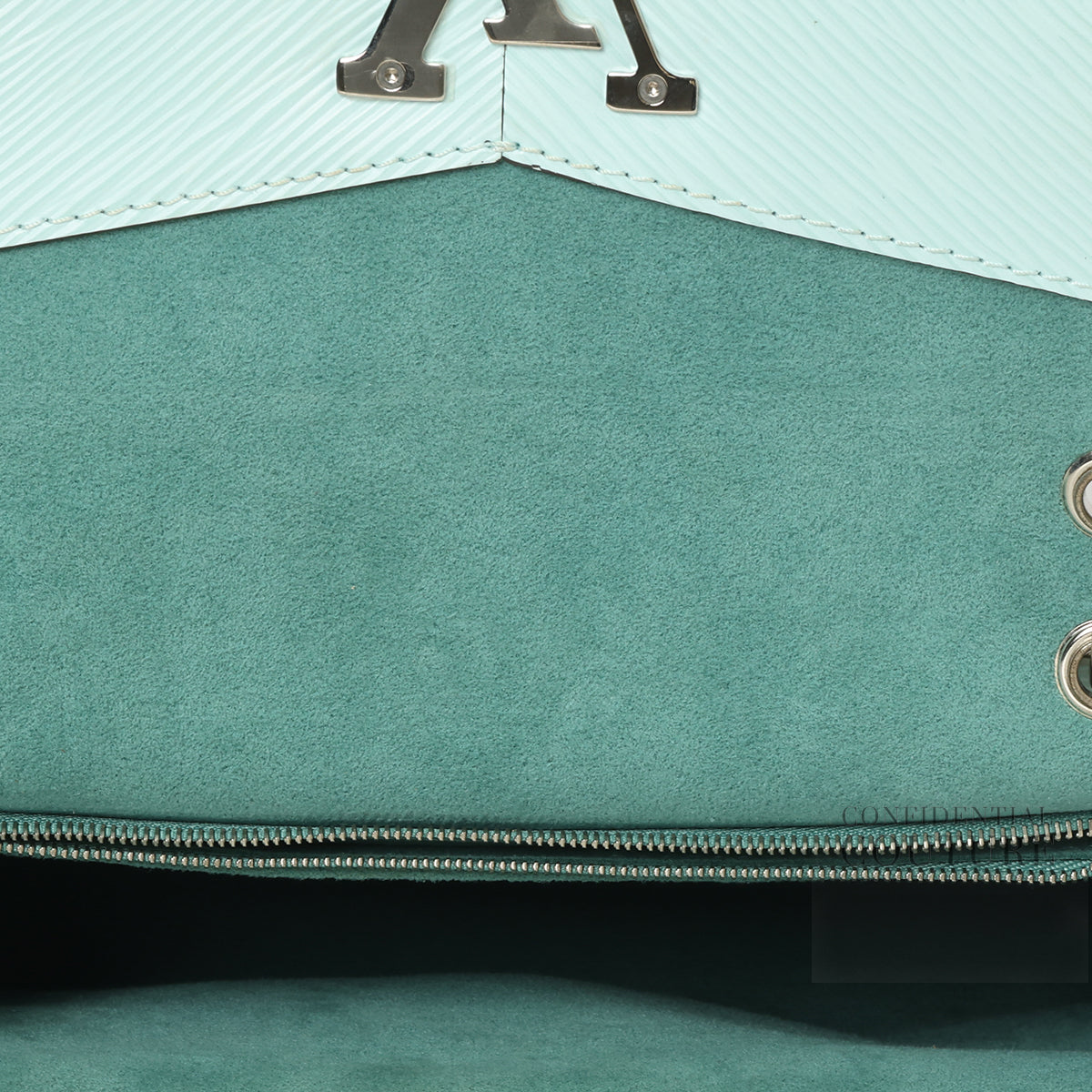 Ice Blue Epi Grenelle Pochette Bag