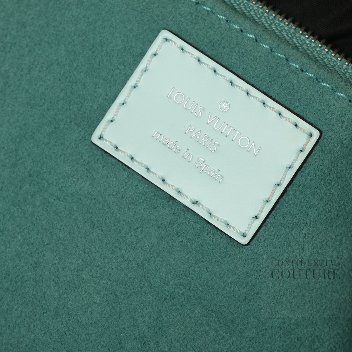 Ice Blue Epi Grenelle Pochette Bag
