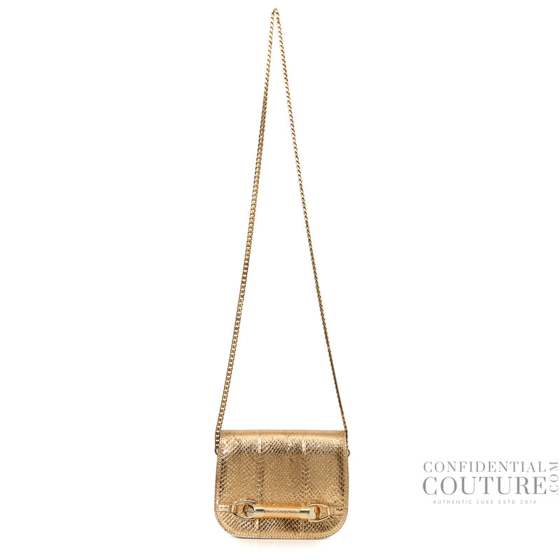 Women pre loved jimmy choo gold zadie crossbody bag