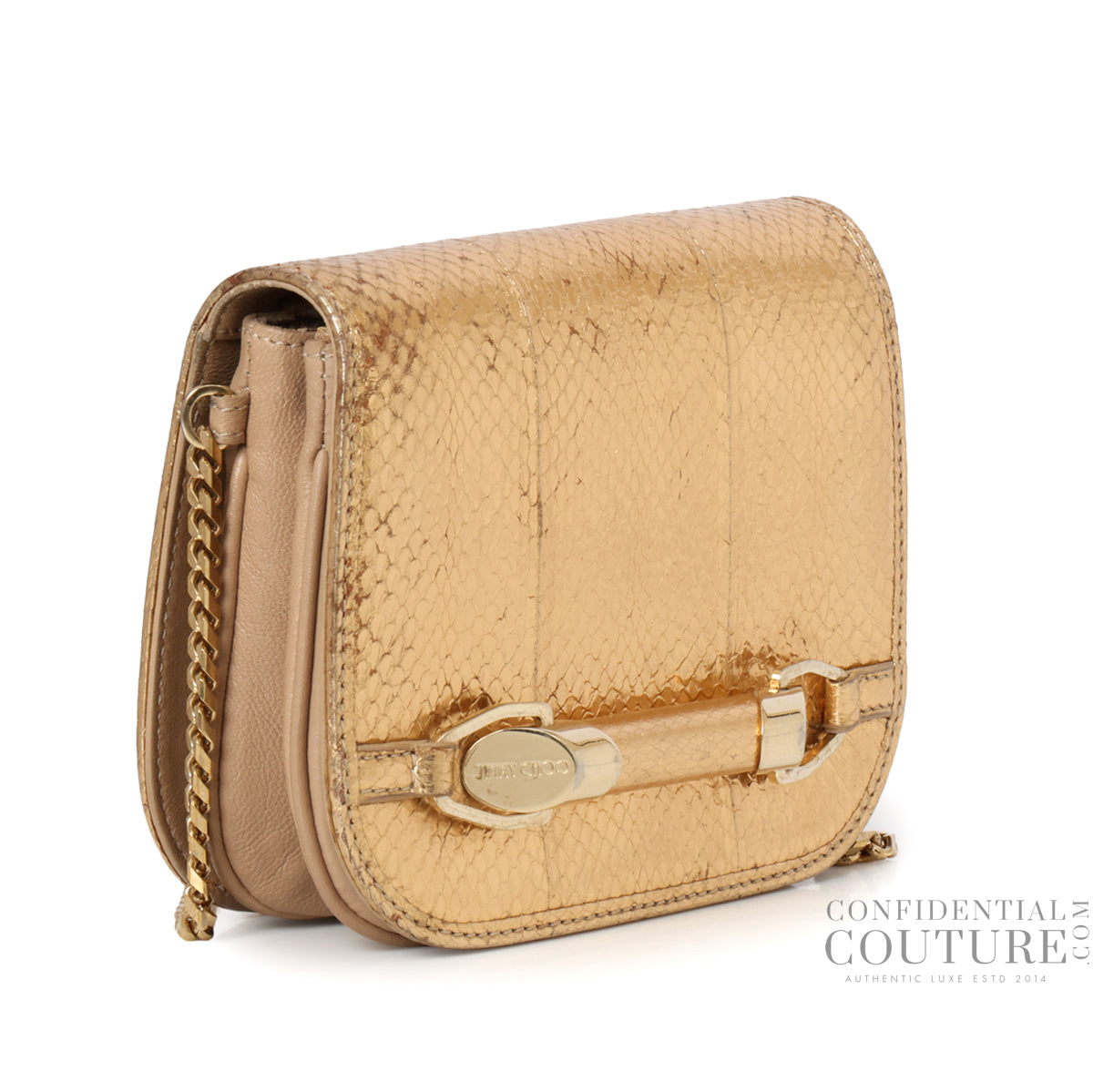 Gold Zadie crossbody bag