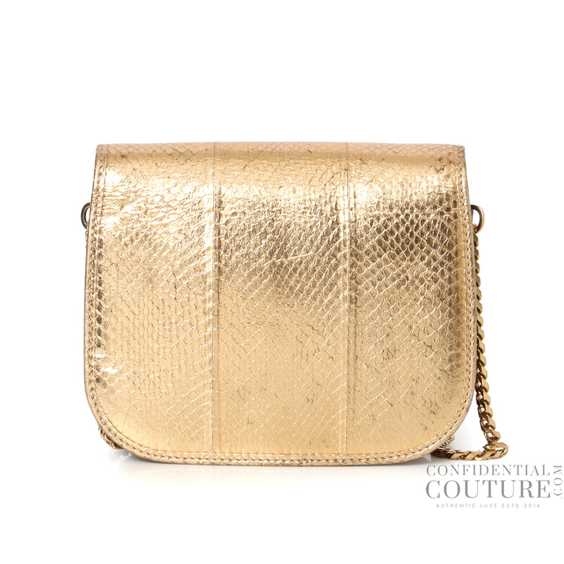 Pre loved jimmy choo gold zadie crossbody bag sale