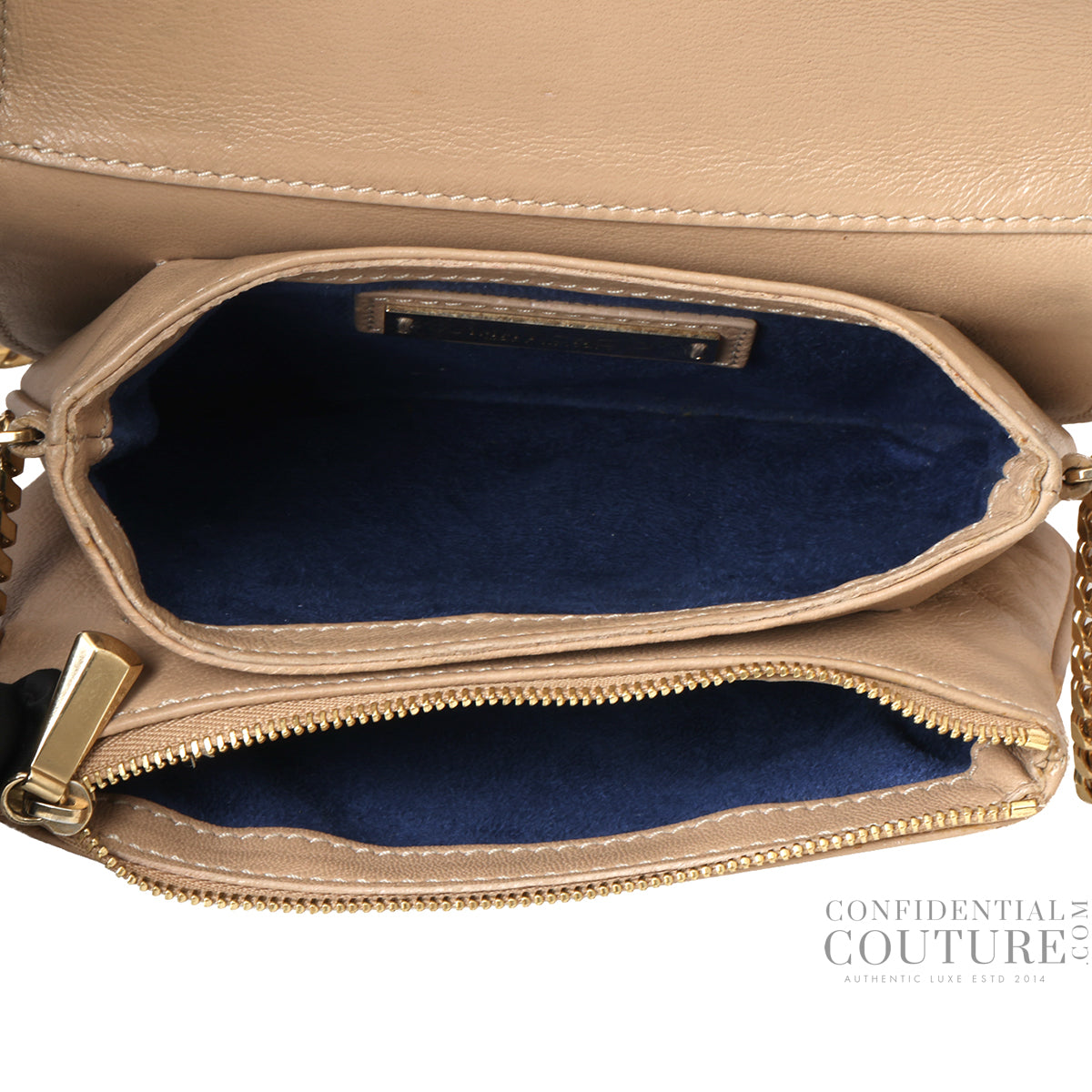 Gold Zadie crossbody bag