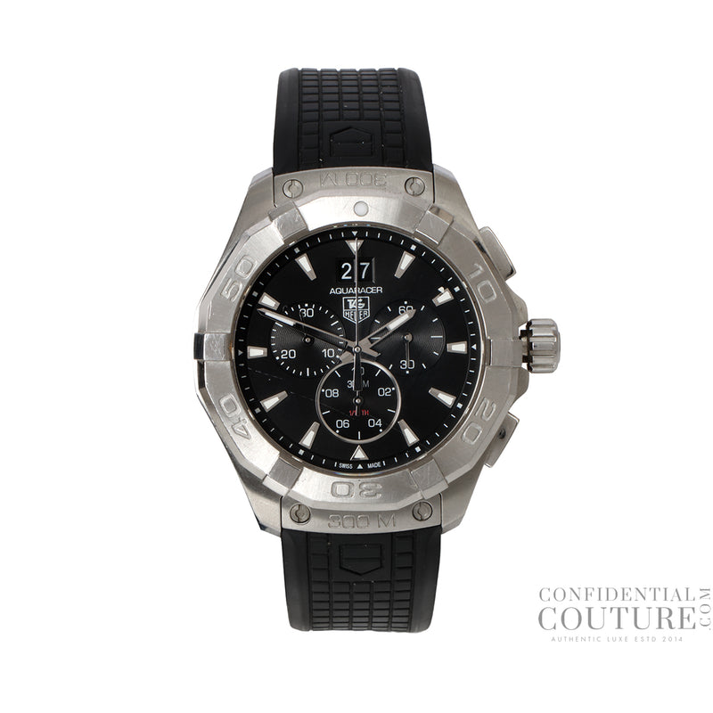 Black Aquaracer Quartz, 43 mm Watch