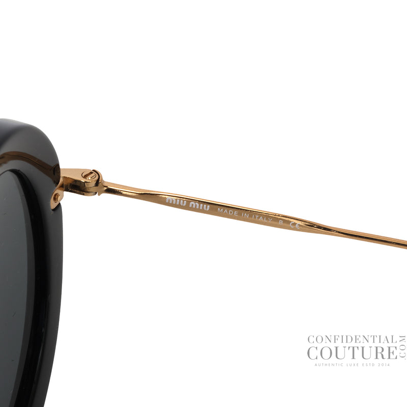 Black Donna Sole Gradient Round Sunglasses
