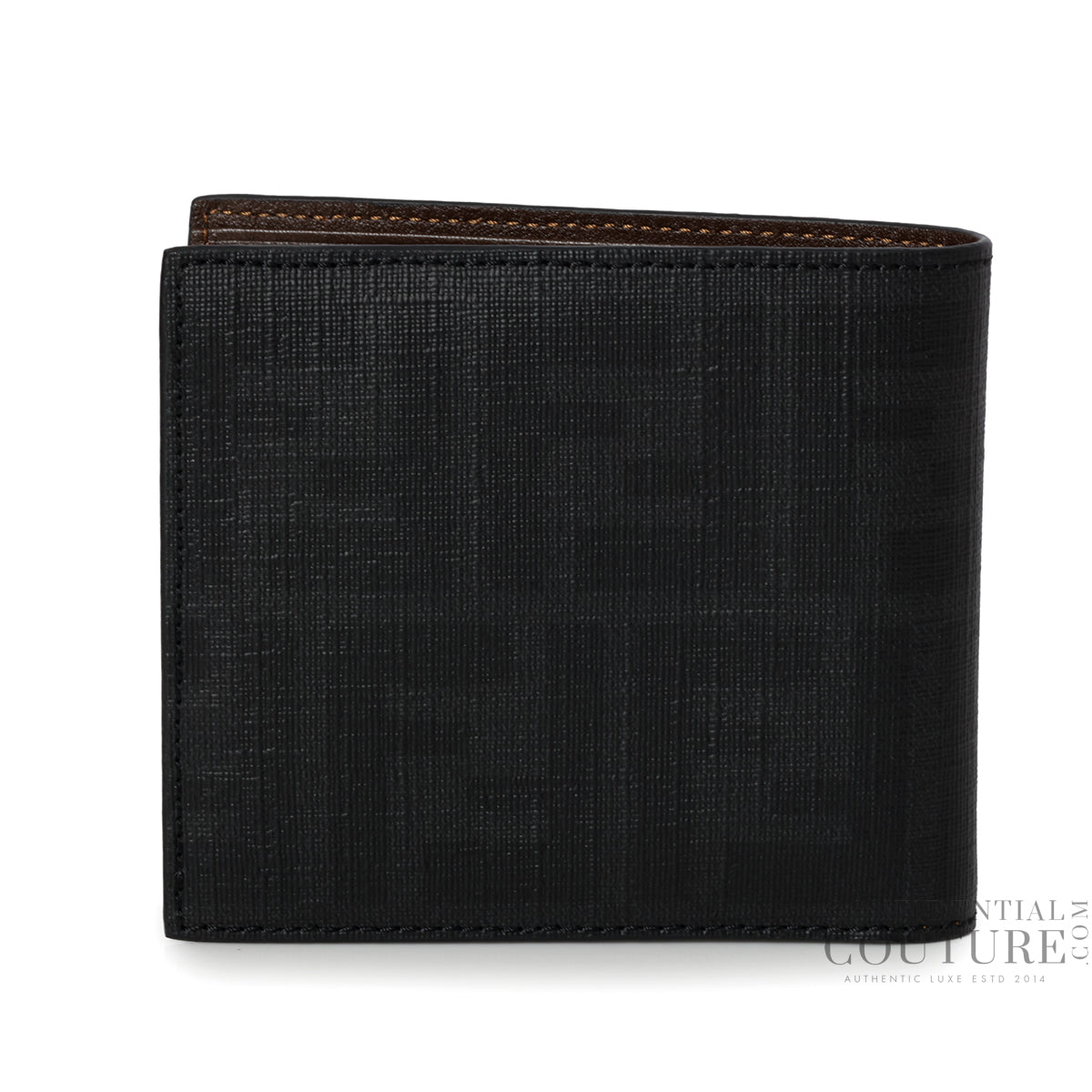 Shop Pre-Loved Fendi P.Foglio Uomo Zucca Monogram Canvas Bi-Fold