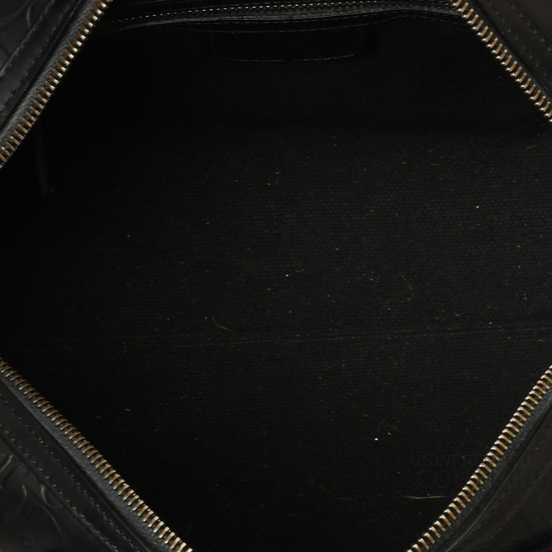 Oblique Black Boston Bag- Restored