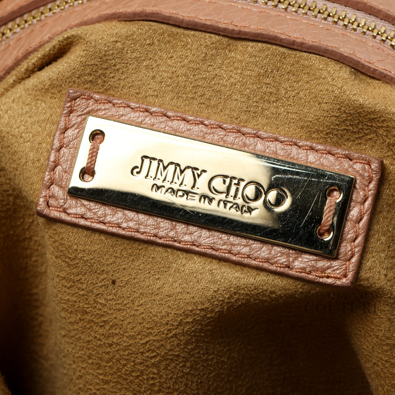 Metallic Pink Leather Sky Shoulder Bag