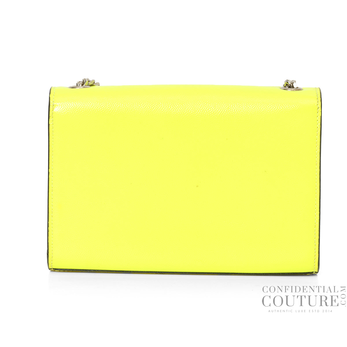 Saint Laurent Neon Yellow Small Kate Bag