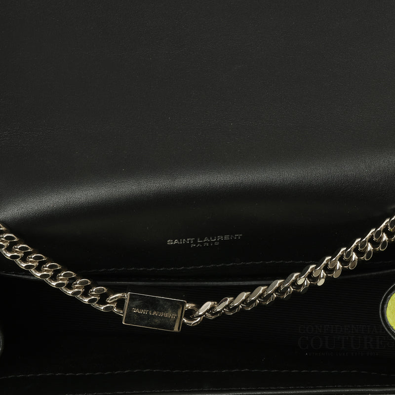 Saint Laurent Neon Yellow Small Kate Bag