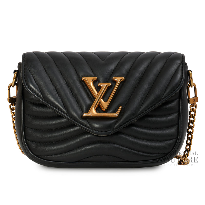 Black New Wave Multi Pochette Bag