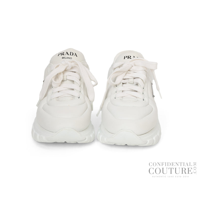 White Leather Low Top Sneakers EU 39.5 | UK 6 | US 6-7