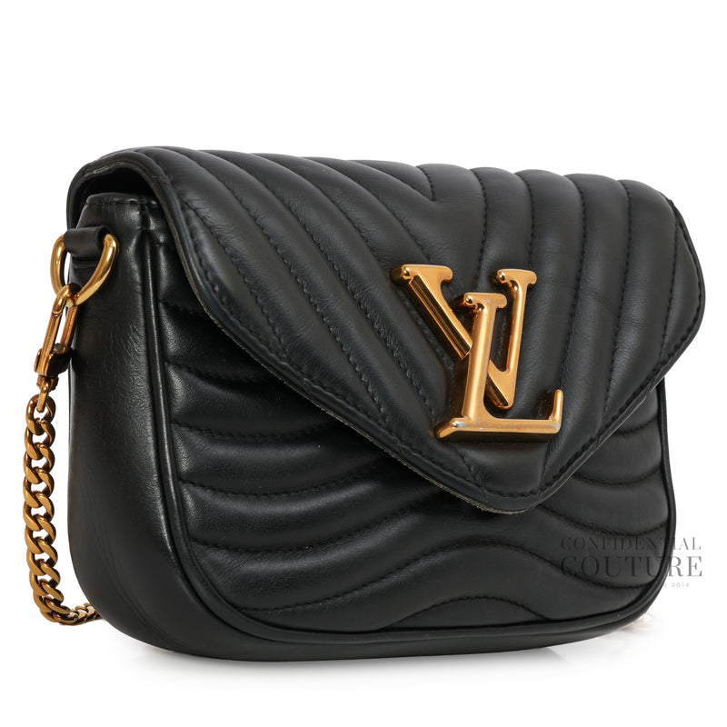 Black New Wave Multi Pochette Bag