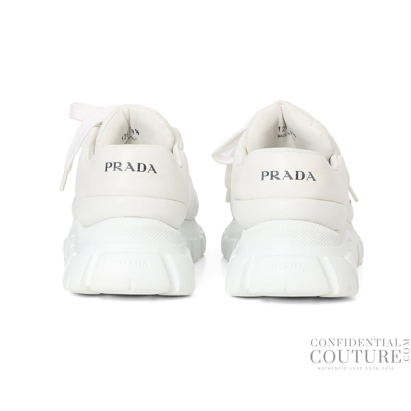 White Leather Low Top Sneakers EU 39.5 | UK 6 | US 6-7
