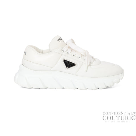 White Leather Low Top Sneakers EU 39.5 | UK 6 | US 6-7